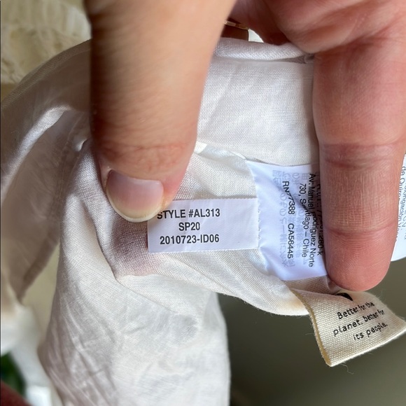 Madewell Swiss Dot Cotton Cream Cottage Core Easter Coastal Boho Maxi Dress Sz M - Picture 11 of 13